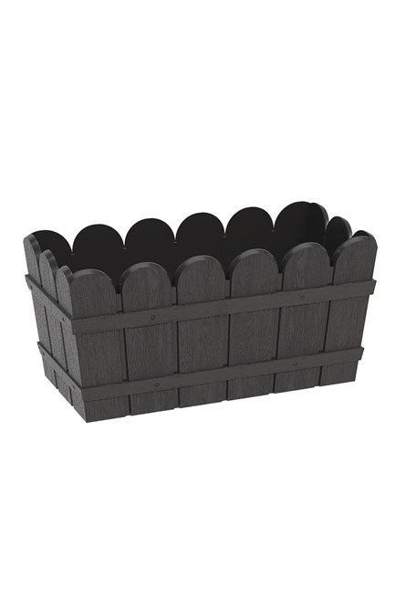 Lider Rectangular planter 33 cm - Black #341289