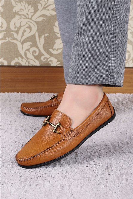 GERARDINO Men's Loafer Genuine Leather Shoes D.Brown 3003