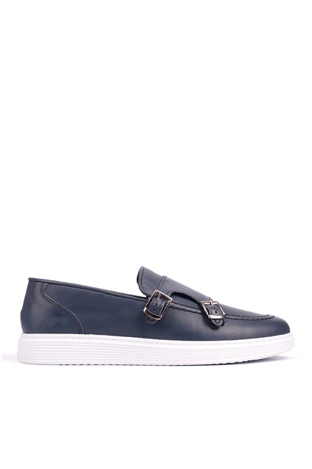 Ducavelli Men's Real Leather Shoes - Dark blue #308237
