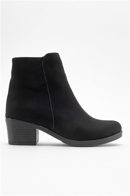 Women's Suede Boots - Black #410780