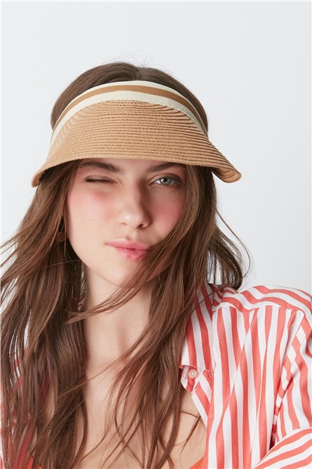 Visor Straw Beach Hat Y8200  #451375