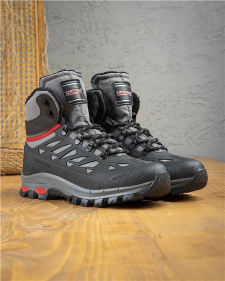 LAMBIRLENT Outdoor Boots Gray Red 3060