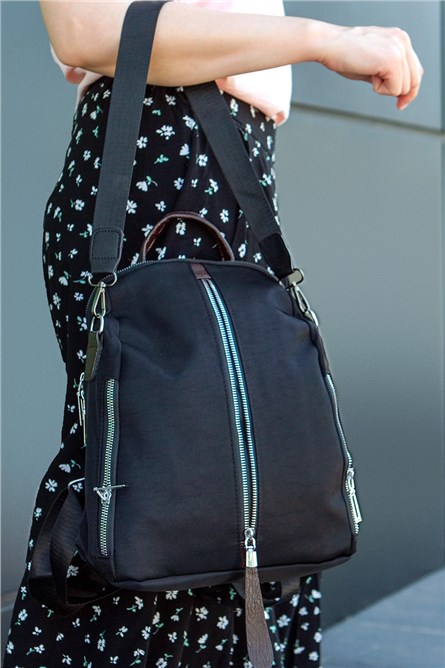 Ženski svakodnijevni ruksak-torba - Crna 20230704173