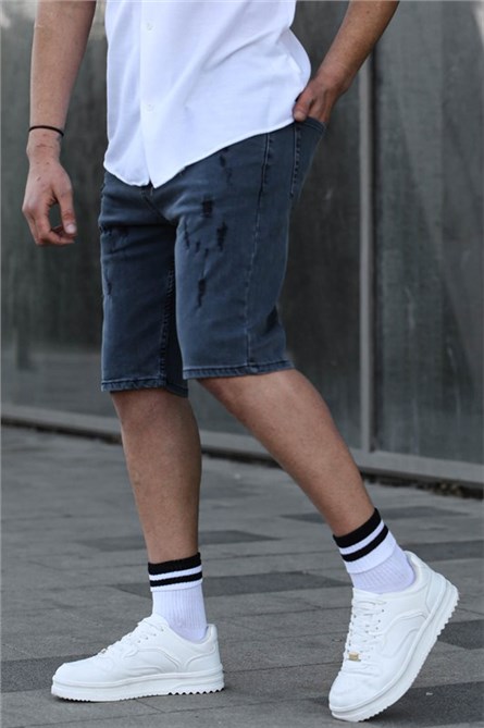 Men's Denim Shorts 6345 - Smoke Gray #394579