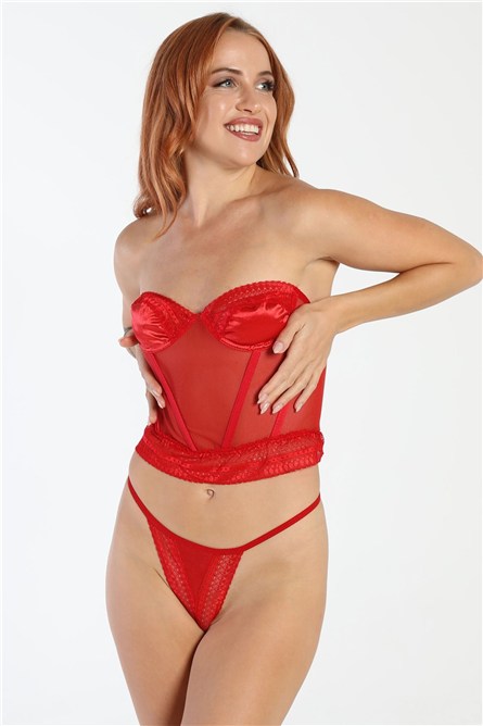 C&City Sexy Crop Bustier Lingerie 6503  #450830