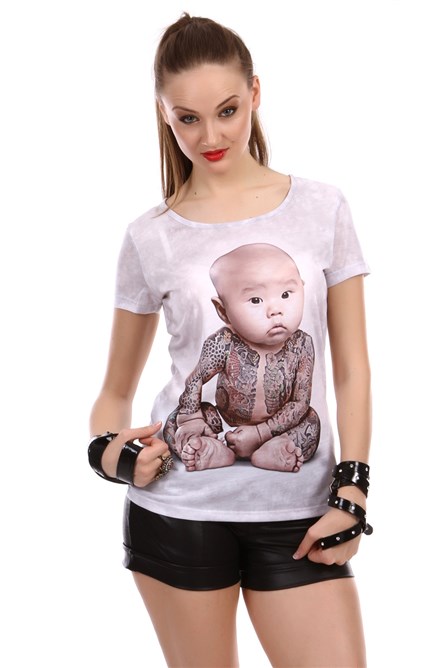 Дамска Блуза Сива V048