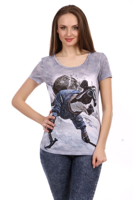 Ženska majica -Siva  #V057