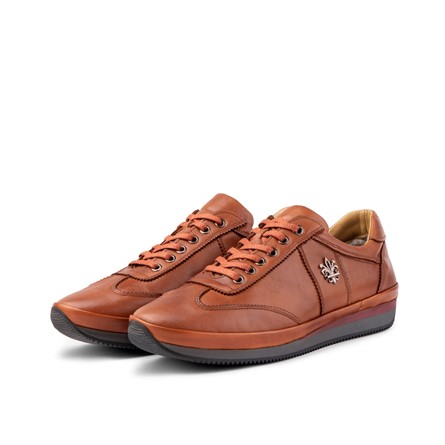 Ducavelli Men's Genuine Leather Casual Shoes - Light Brown #363802