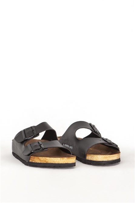 Unisex Slippers 503 002 Z - Black #388460