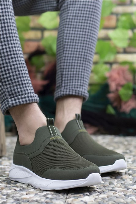 Мъжки спортни обувки 0012102 - Каки #325698