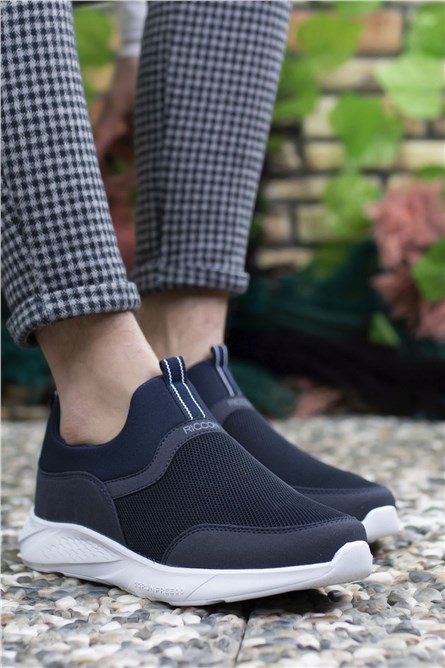 Pantofi sport pentru bărbați 0012102 - Albastru închis # 325696