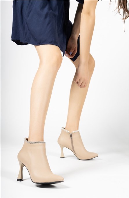 Women's boots 001210 - Beige #326272