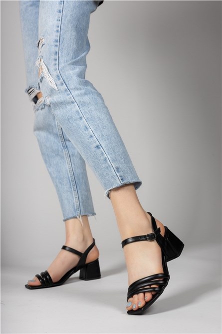 Дамски сандали 0012355  - Черни #325971