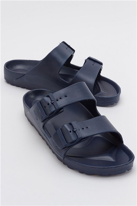 Women's Casual Slippers - Navy Blue #385434