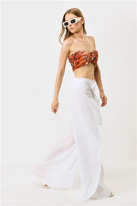 Women's Belted Pareo Pants 9078   #451592