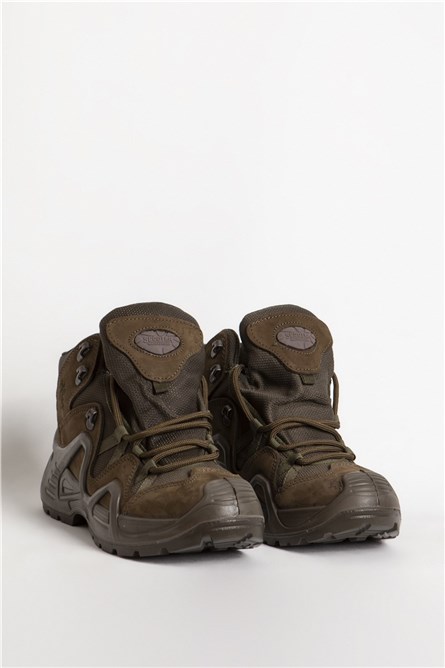 SCOOTER Men's Natural Nubuck Waterproof Boots P1492NS - Khaki #361619