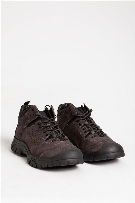 Men's Real Leather Boots - Brown #318818