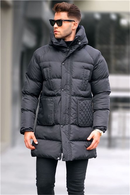 Men's Long Jacket 5745 - Black #334578