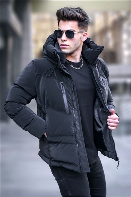 Men's Hooded Jacket 5746 - Black #334308