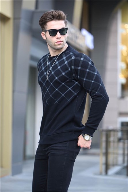 Men's Sweater 6019 - Black #358370