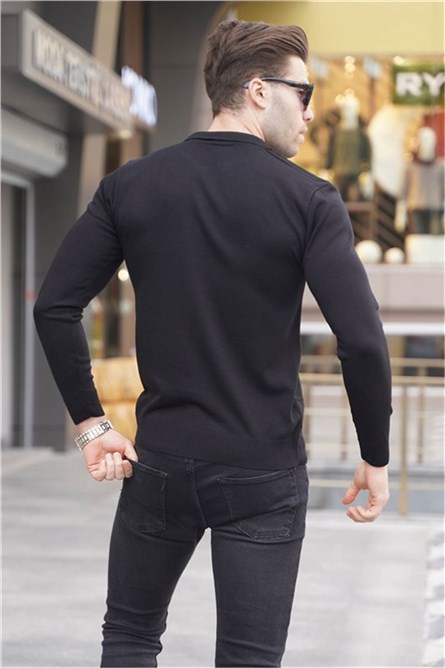 Men's Knitted Sweater 5783 - Black #361287