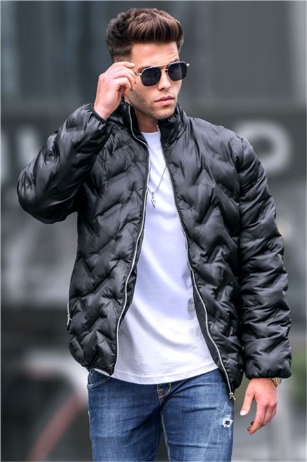 Men's short jacket 5701 - Black #333631