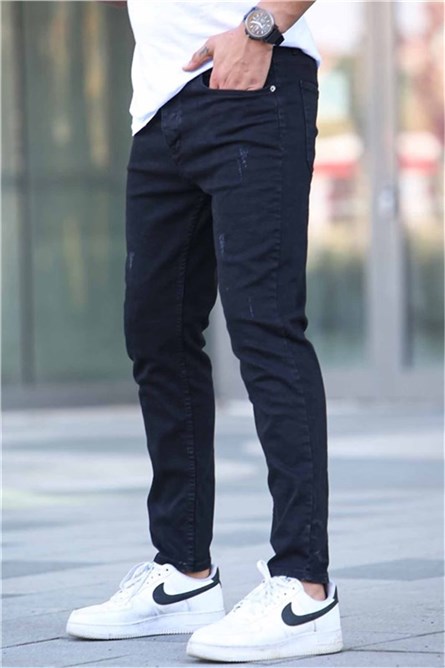 Men's Skinny Fit Pants T6315 - Black #362299
