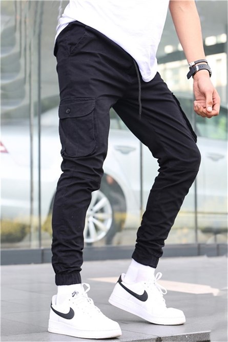 Men's Slim Fit Pants 5740 - Black #334357