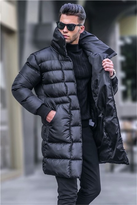Men's Long Jacket 5777 - Black #357917