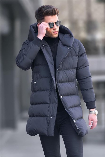 Мъжко яке с качулка 5743 - Черно #358662 Мъжко яке с качулка 5743 - Черно #358662