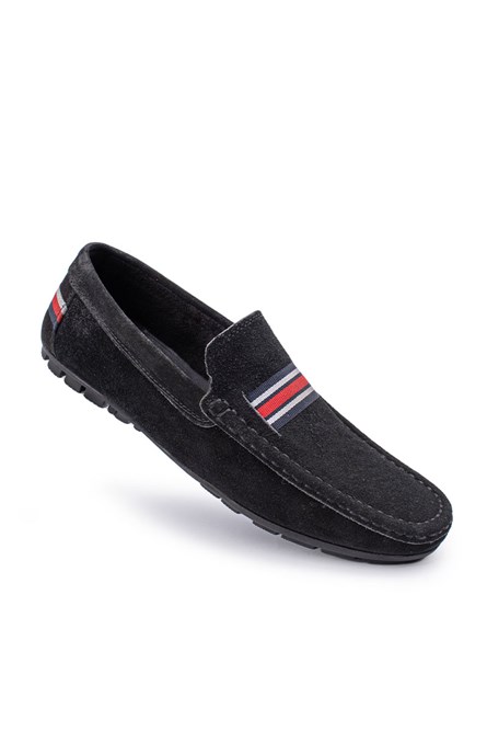 ALEXANDER GARCIA Men's Natural Suede Loafers - Black 20230321141