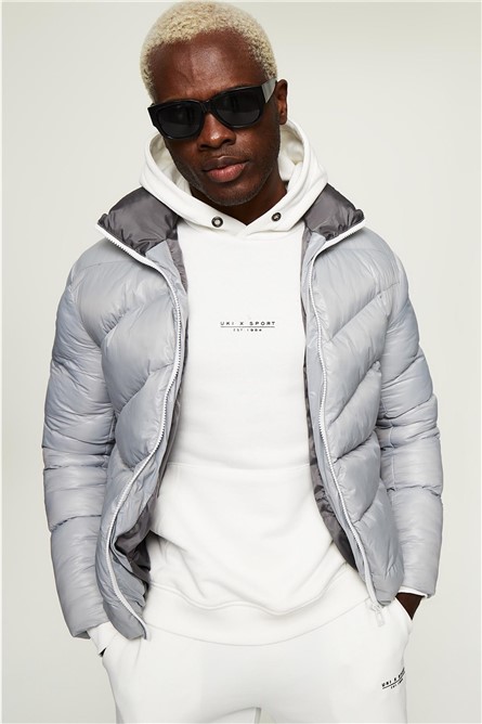 Men's Slim Fit Jacket - Light Gray #363546