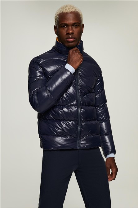 Men's Slim Fit Jacket - Navy #363548