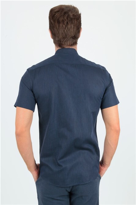 Centone Men's Shirt - Navy Blue #268717