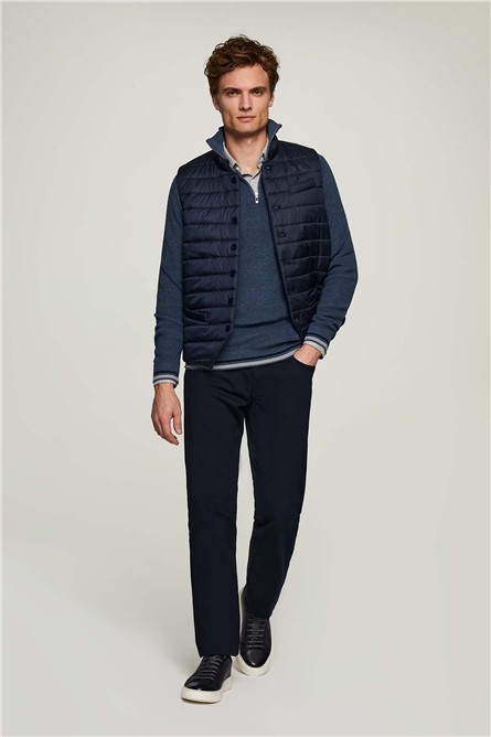 Men's Quilted Vest - Navy #366059
