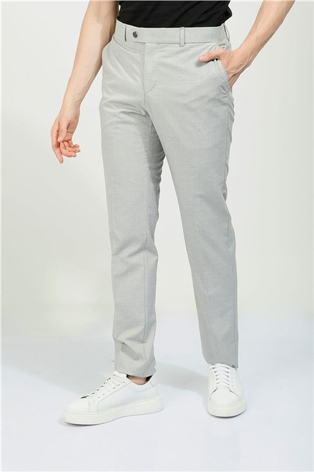 Slim Fit Men's Pants - Gray #357728