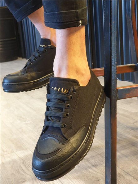 Men's Lace Up Shoes SLW-021 - Black #371344