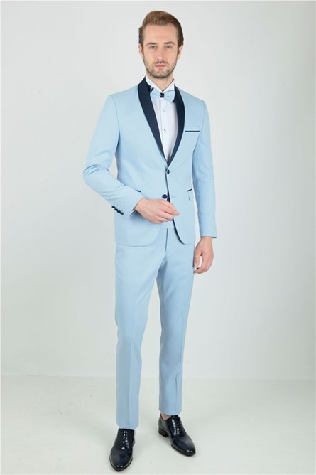 Men's Tuxedo Suit - Light Blue #269116