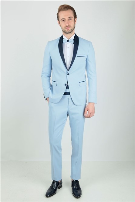 Men's Tuxedo Suit - Light Blue #269116