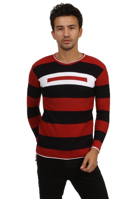 Men's Blouse Tights - Red - Black 1023