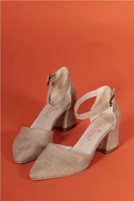 Women's suede shoes 0012380 - Beige # 325965