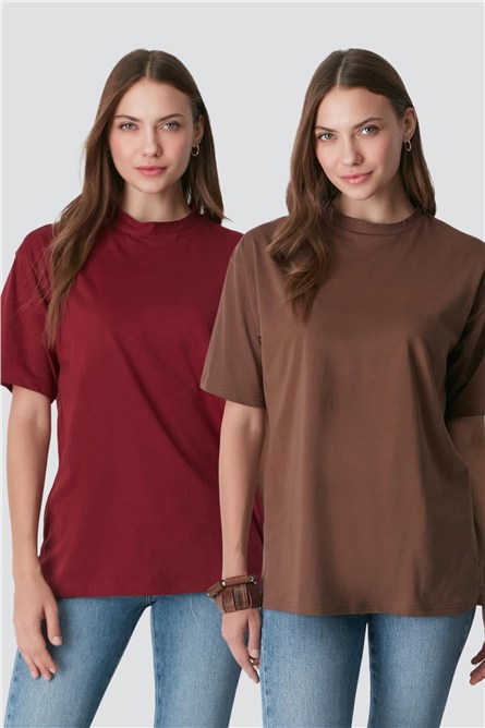 2-Pack Crew Neck Short Sleeve Casual T-Shirt 961  #451424