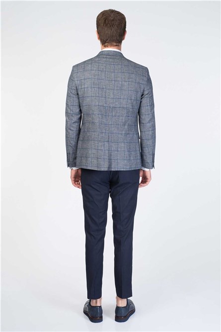 Men's suit with vest - Blue #268478