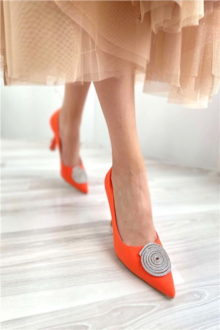 Women's Elegant Shoes - Orange #358799