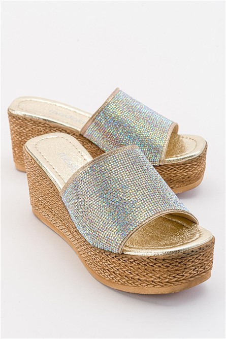 Women's Full Sole Slippers - Gold #381890