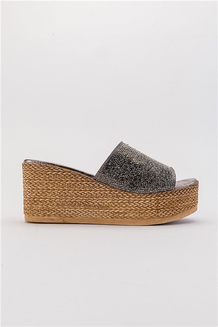 Women's Full Sole Slippers - Platinum Color #381888