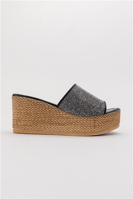 Women's Full Sole Slippers - Black #381891