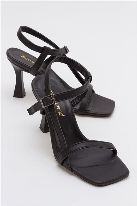 Women's Heeled Sandals - Black #382896