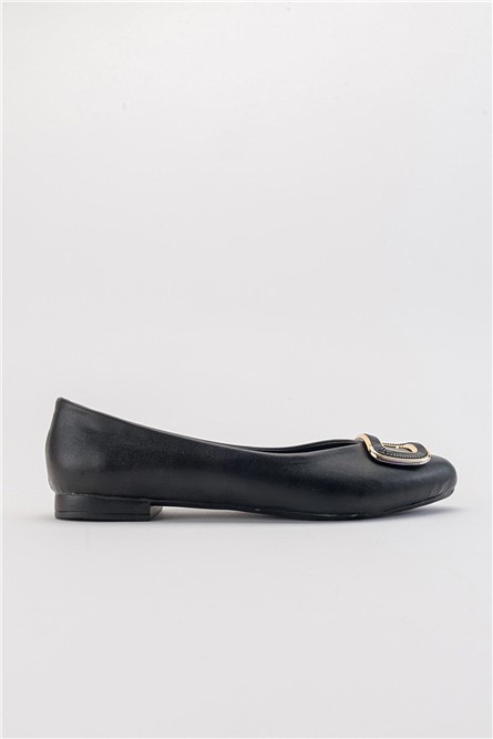 Women's Ballerina Shoes - Black #381846 