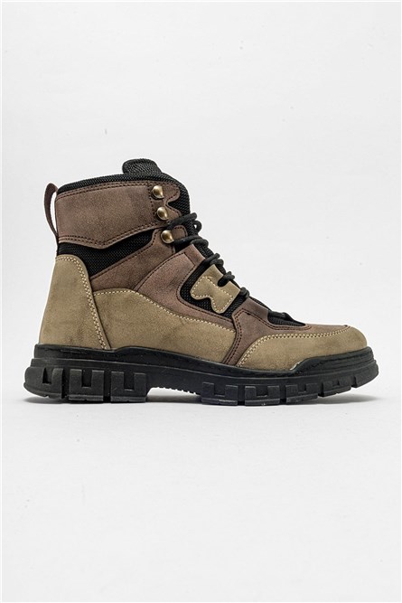 Men's Hiking Boots - Mink with Brown #410940